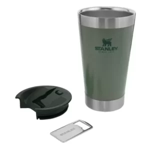 COPO TÉRMICO COM TAMPA STANLEY HAMMERTONE GREEN 473 ML